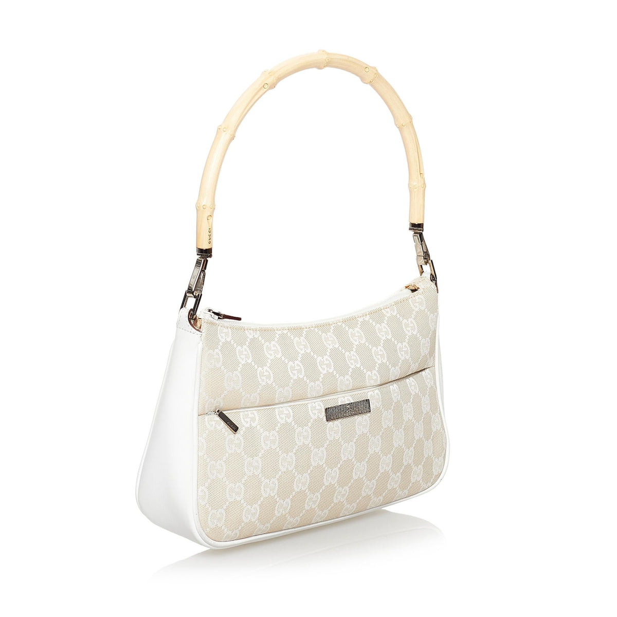 Gucci Bamboo GG Canvas Baguette (SHG-31081)