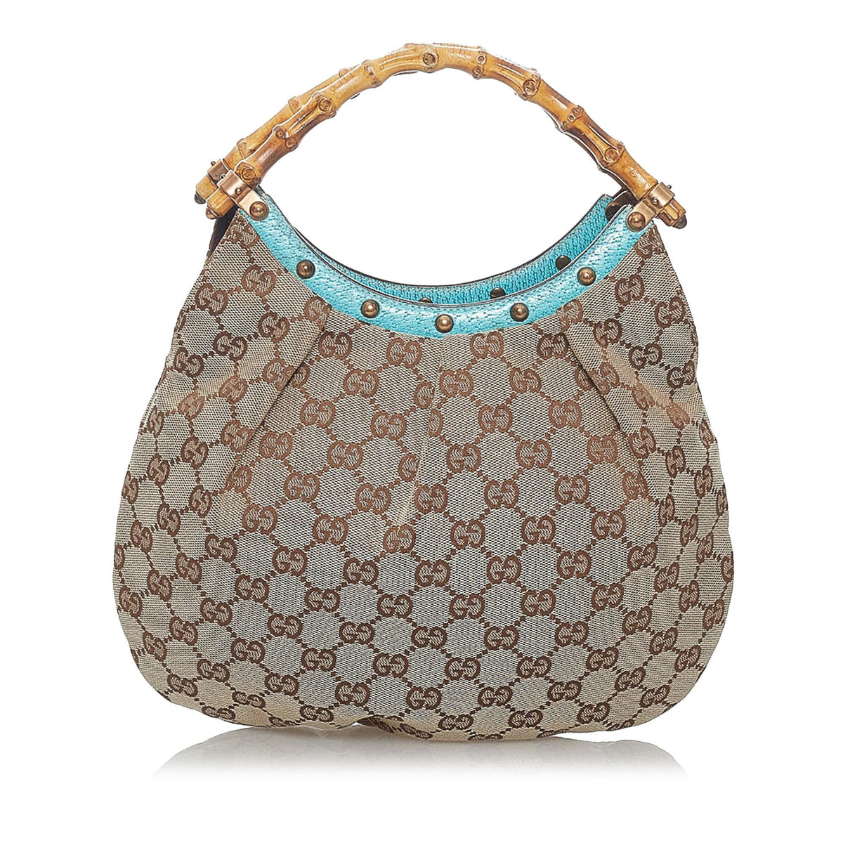 Gucci Bamboo GG Canvas Handbag (SHG-29468)