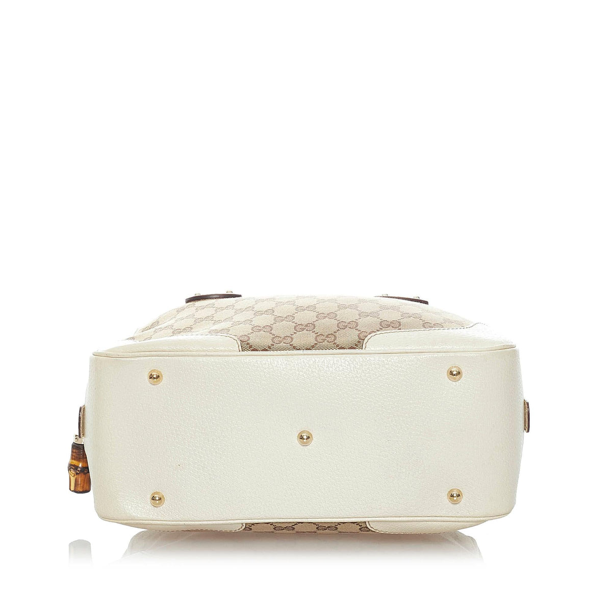 Gucci Bamboo GG Canvas Handbag (SHG-34689)