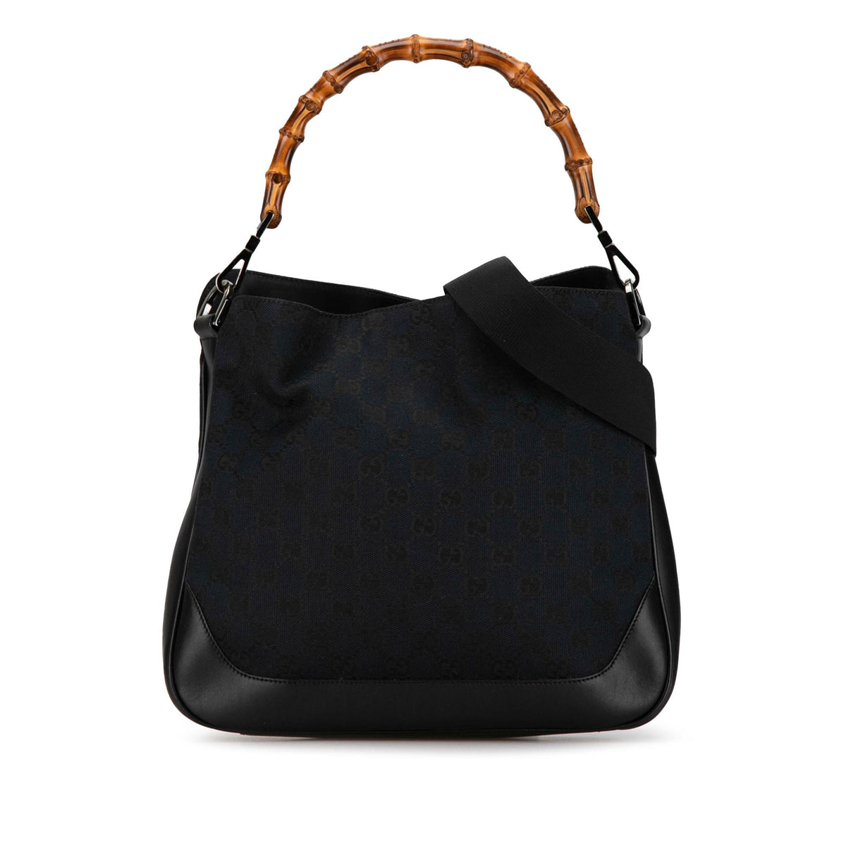 Gucci Bamboo GG Canvas Satchel (SHG-gPmmq9)