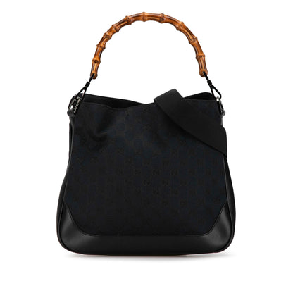Gucci Bamboo GG Canvas Satchel (SHG-gPmmq9)
