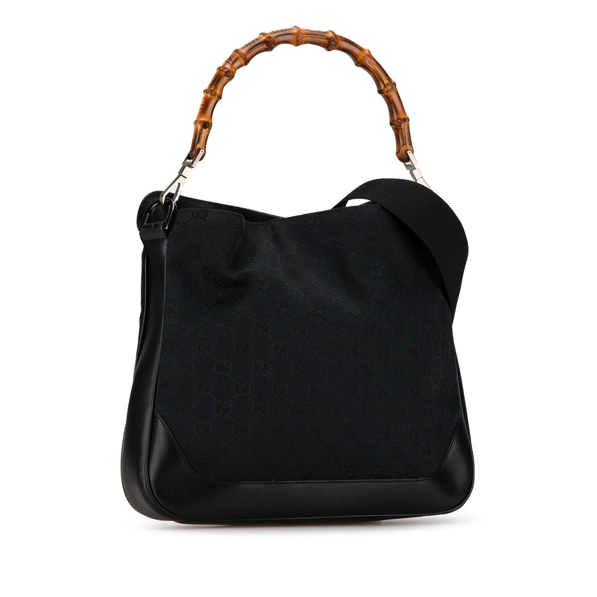 Gucci Bamboo GG Canvas Satchel (SHG-gPmmq9)