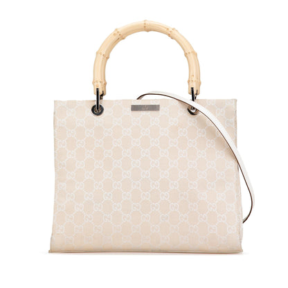 Gucci Bamboo GG Canvas Satchel (SHG-hlGu6W)