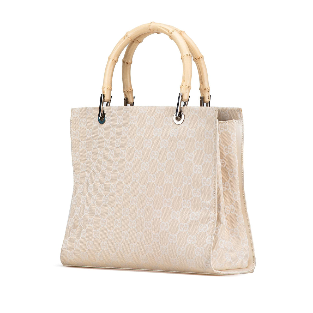 Gucci Bamboo GG Canvas Satchel (SHG-hlGu6W)