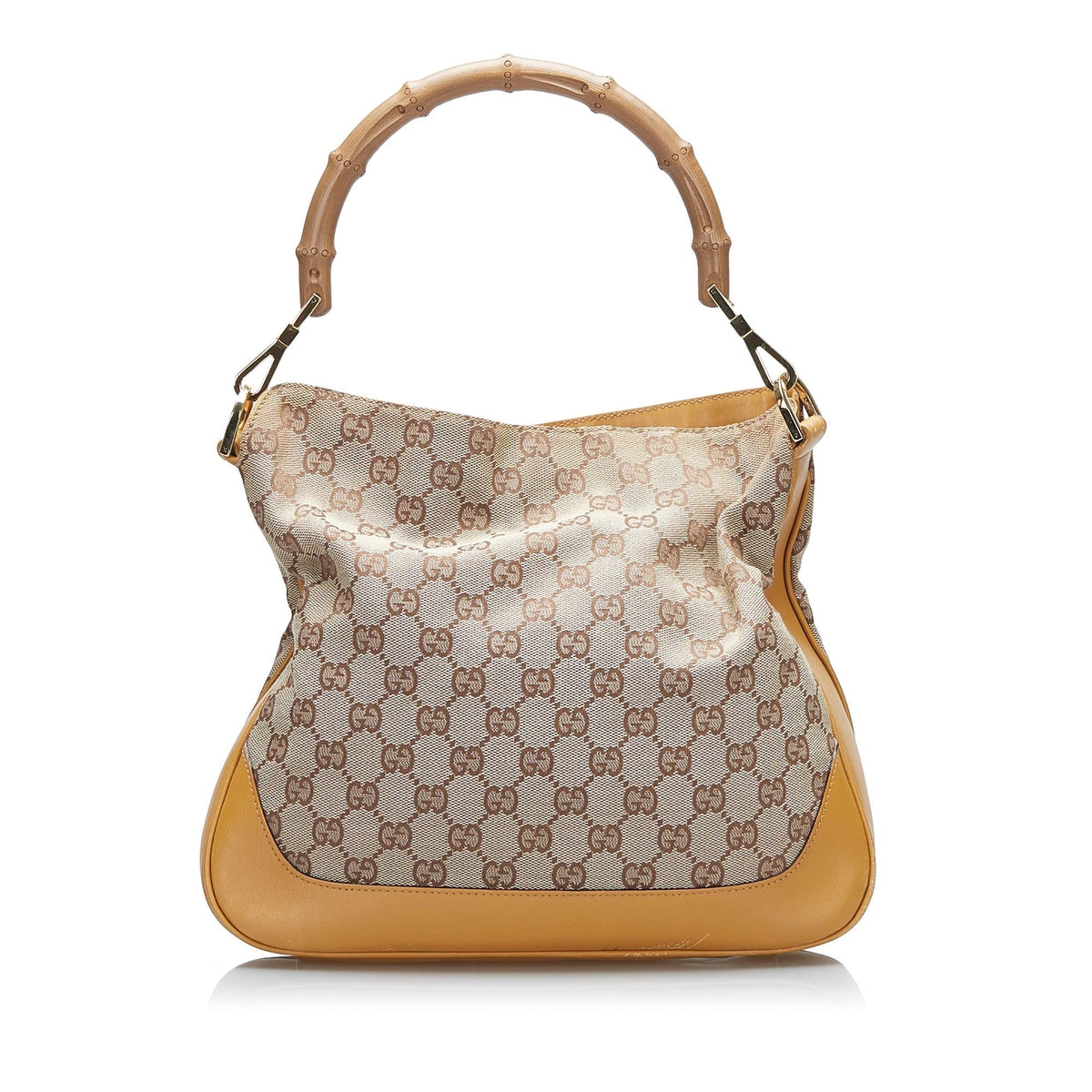 Gucci Bamboo GG Canvas Web Satchel (SHG-BEtU6T)