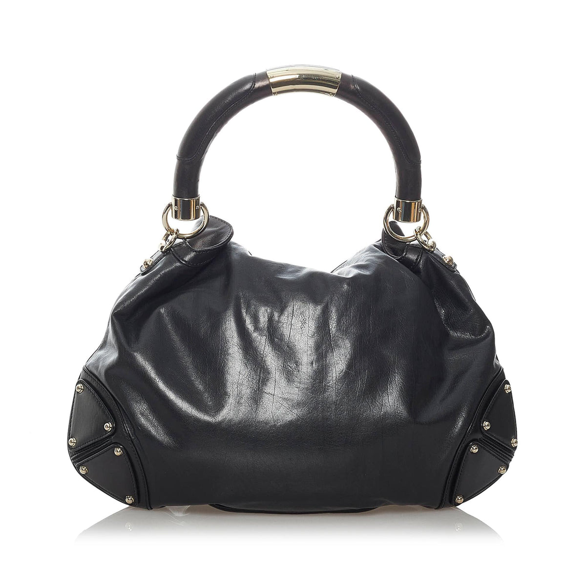 Gucci Bamboo Indy Leather Satchel (SHG-29790)