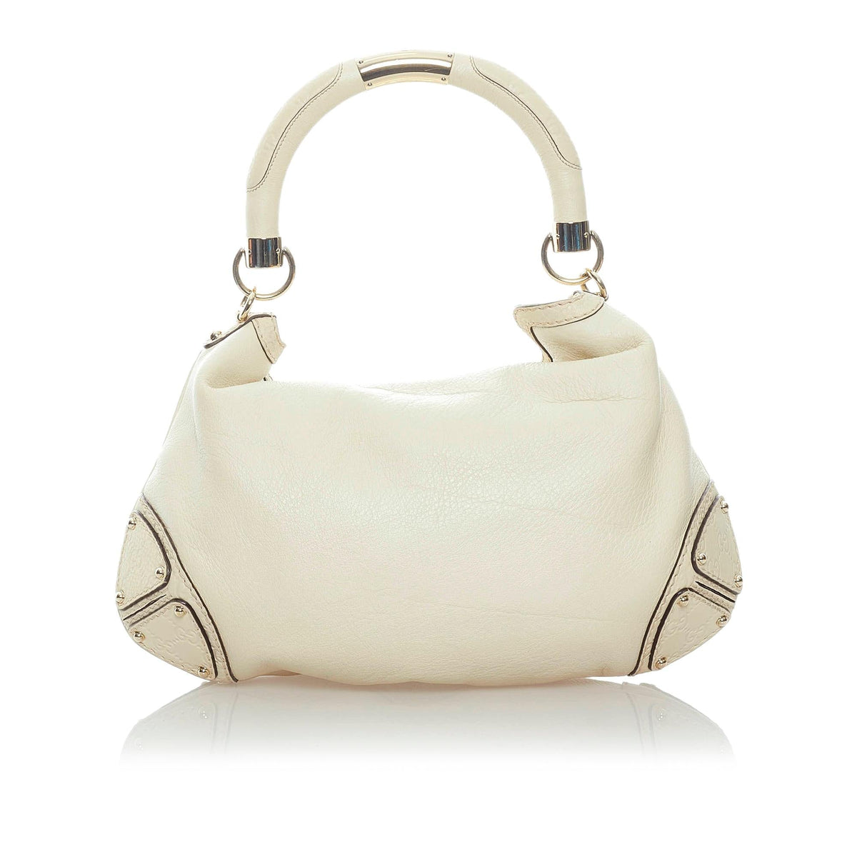Gucci Bamboo Indy Leather Satchel (SHG-32436)