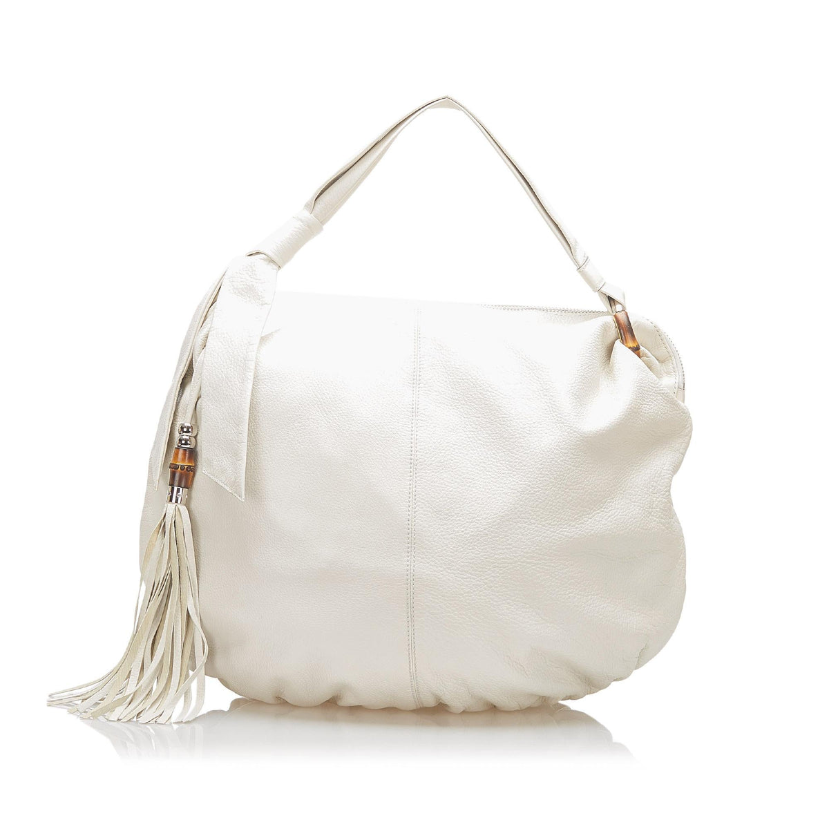 Gucci Bamboo Jungle Leather Hobo Bag (SHG-22342)