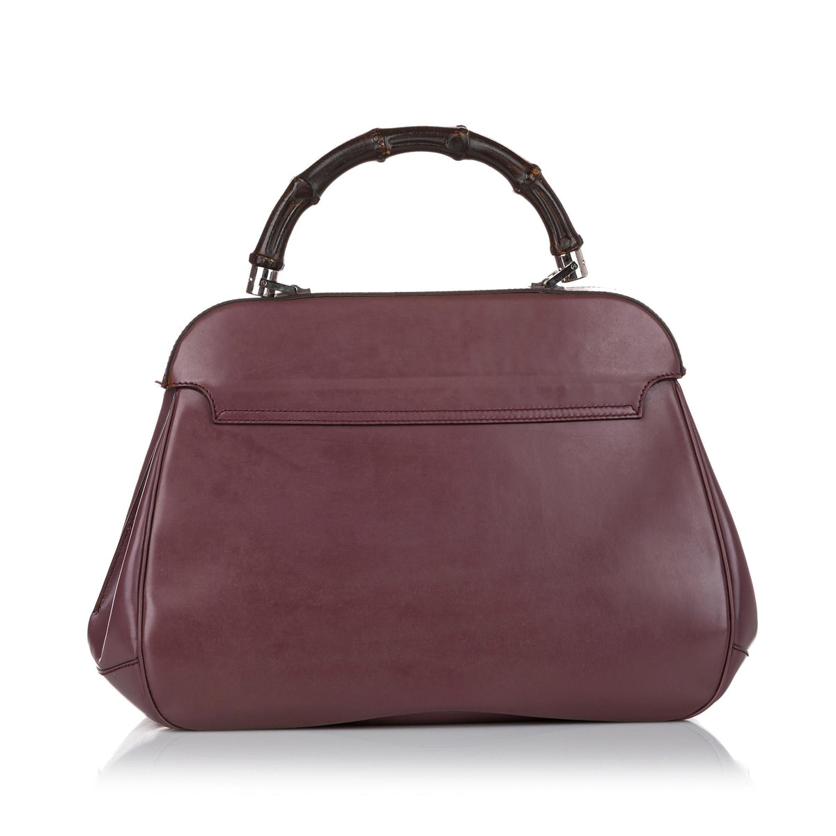 Gucci Bamboo Lady Lock Leather Handbag (SHG-OZa9ZR)