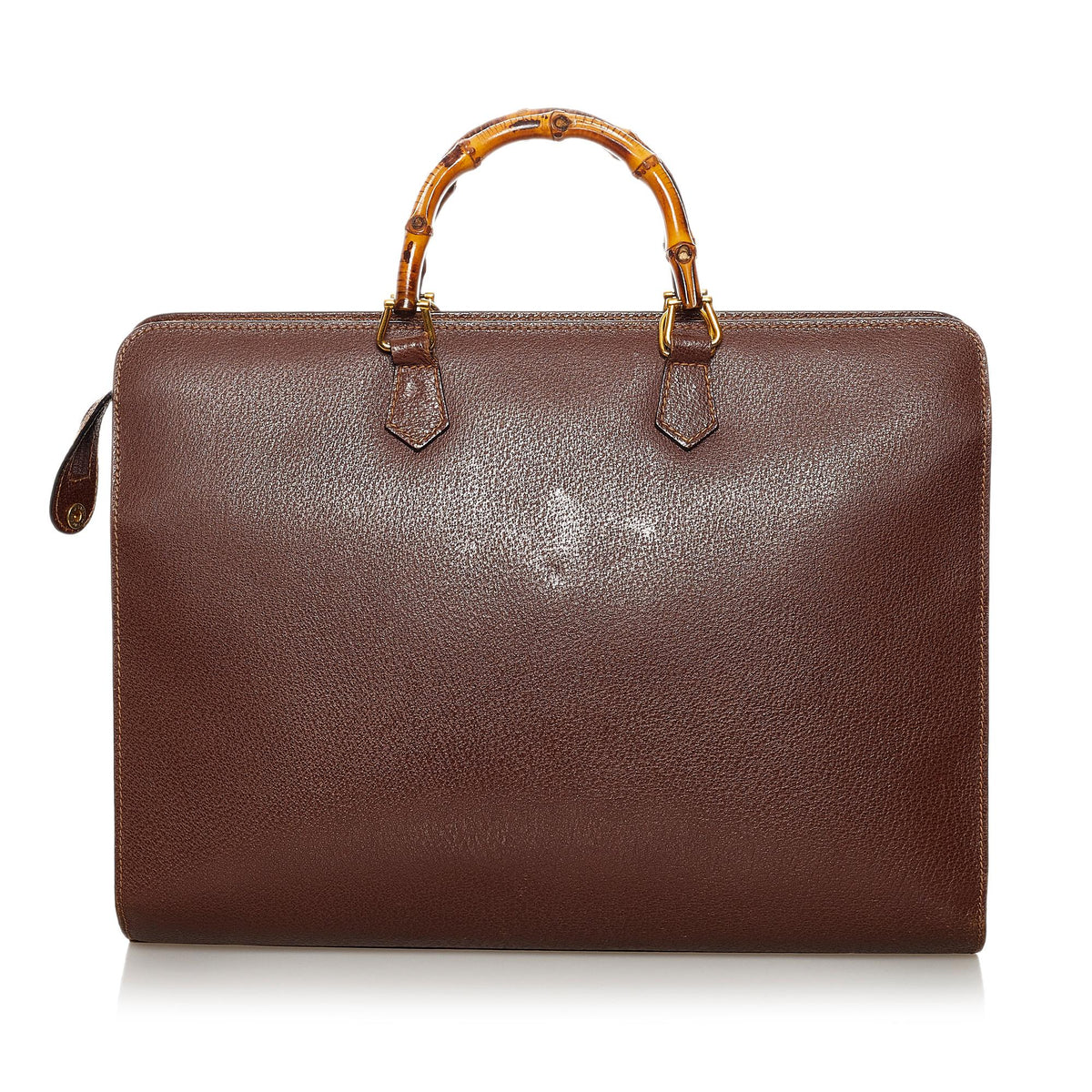 Gucci Bamboo Leather Briefcase (SHG-32849)