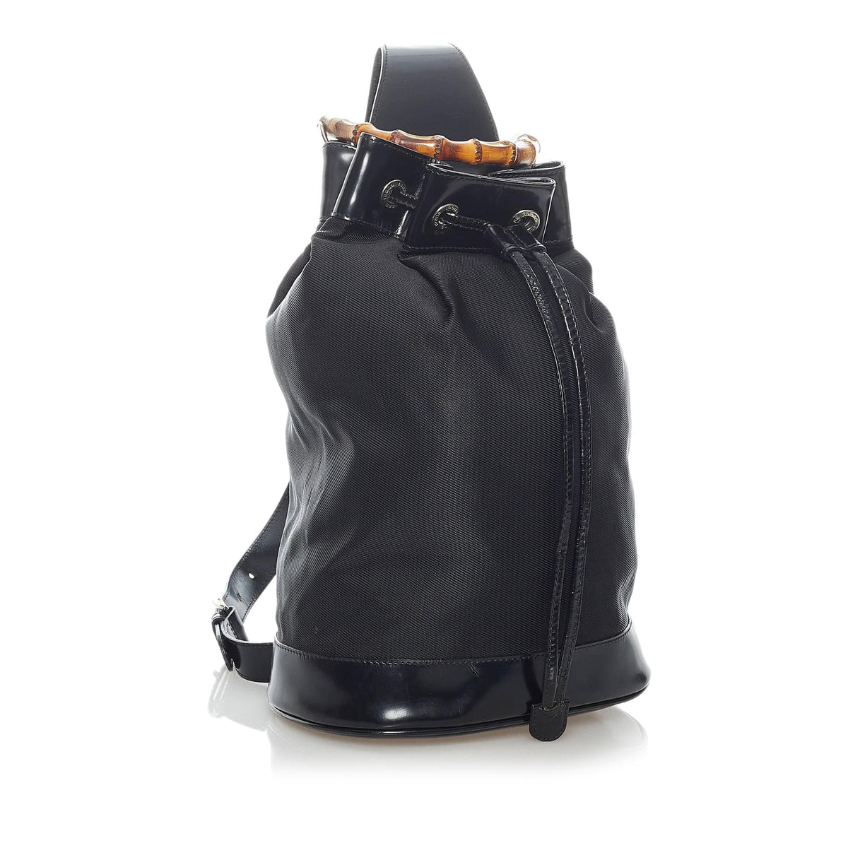 Gucci Bamboo Nylon Bucket Bag (SHG-37225)