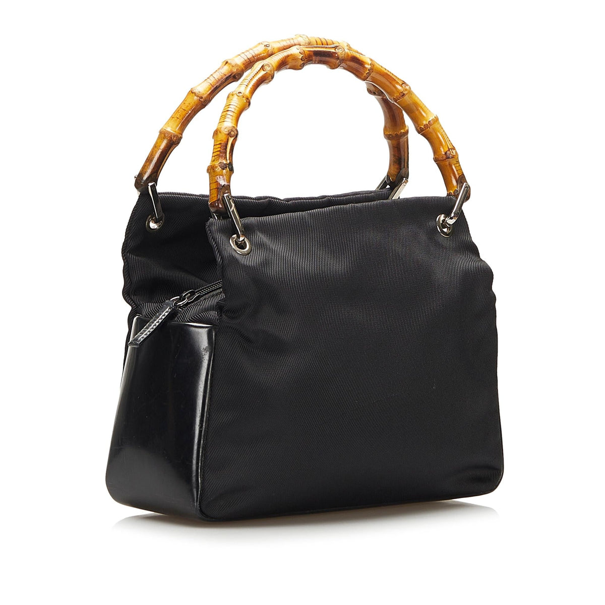 Gucci Bamboo Nylon Handbag (SHG-bNzyNE)