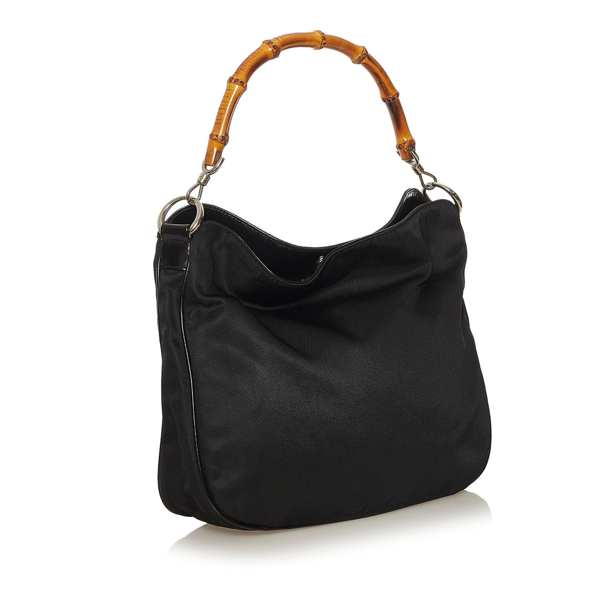 Gucci Bamboo Nylon Satchel (SHG-34978)