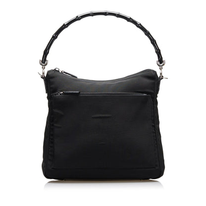 Gucci Bamboo Nylon Satchel (SHG-36702)