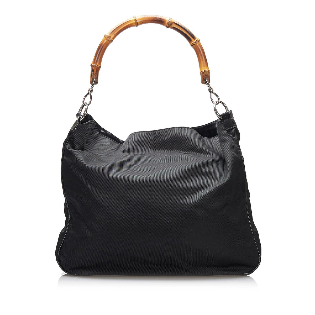 Gucci Bamboo Nylon Satchel (SHG-3w9q8z)