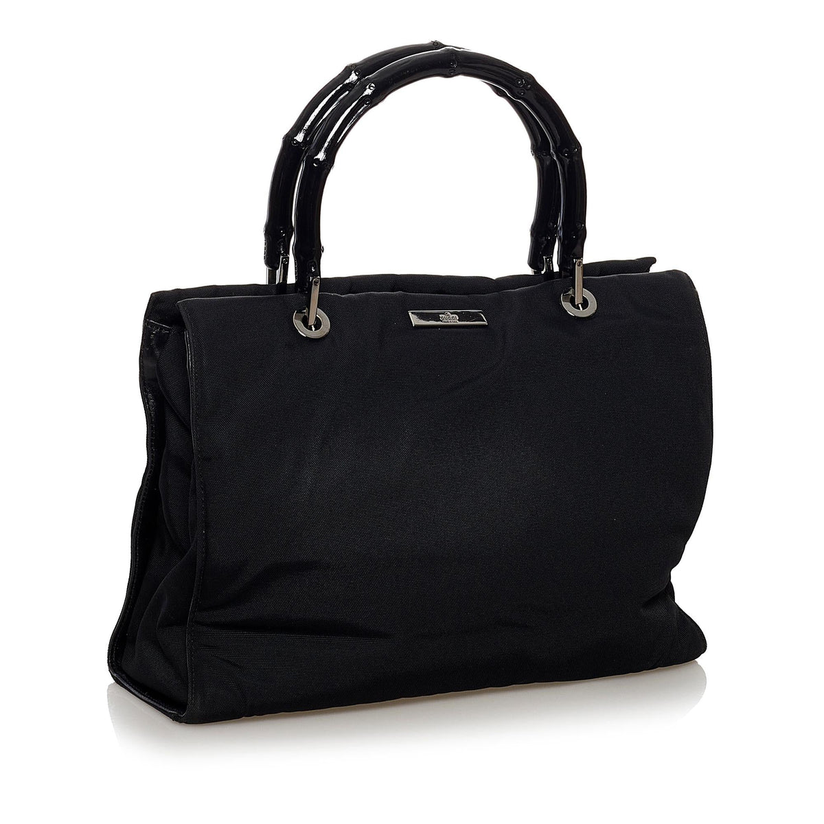 Gucci Bamboo Nylon Satchel (SHG-TotpRg)