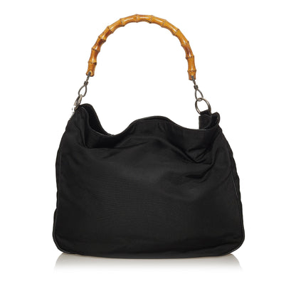 Gucci Bamboo Nylon Satchel (SHG-fSqu3W)