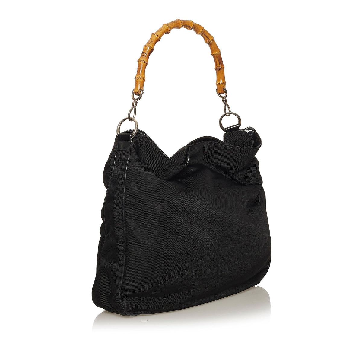 Gucci Bamboo Nylon Satchel (SHG-fSqu3W)