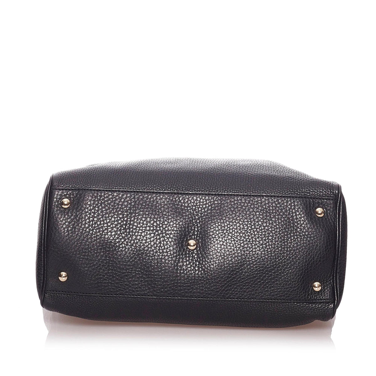 Gucci Bamboo Shopper Leather Handbag (SHG-29041)