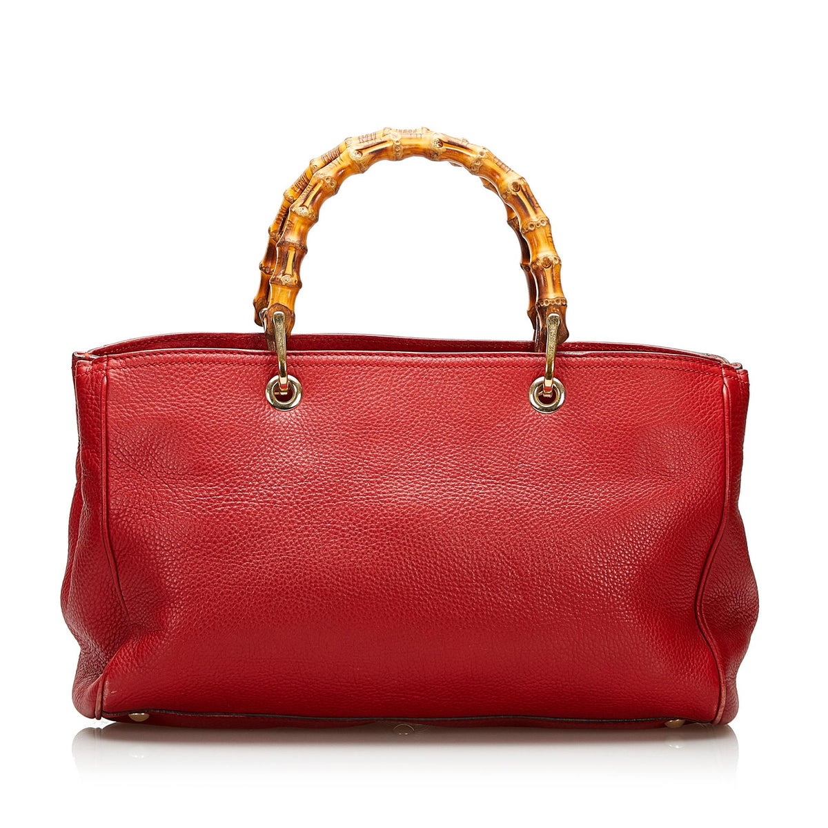 Gucci Bamboo Shopper Leather Handbag (SHG-35473)