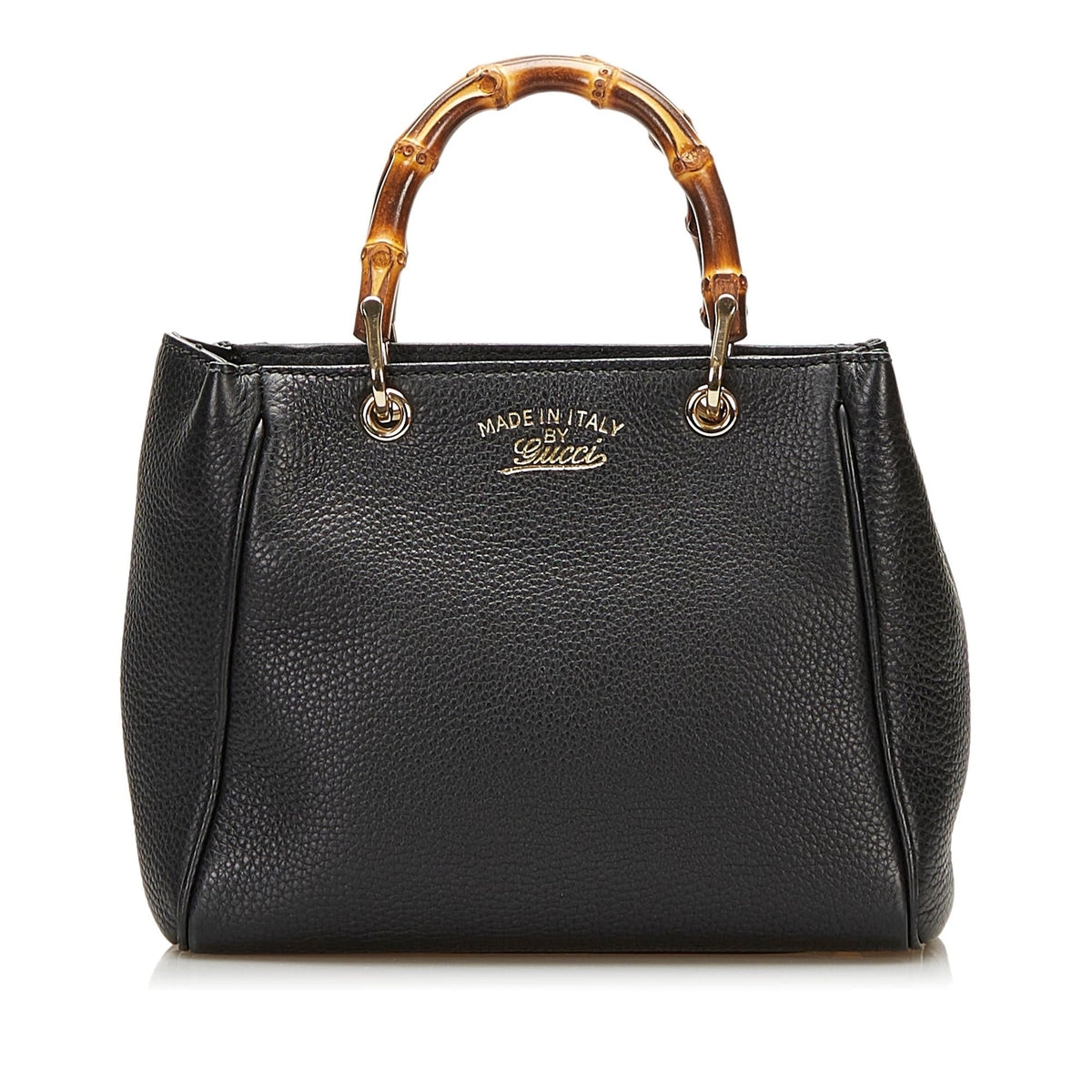 Gucci Bamboo Shopper Leather Handbag (SHG-35966)