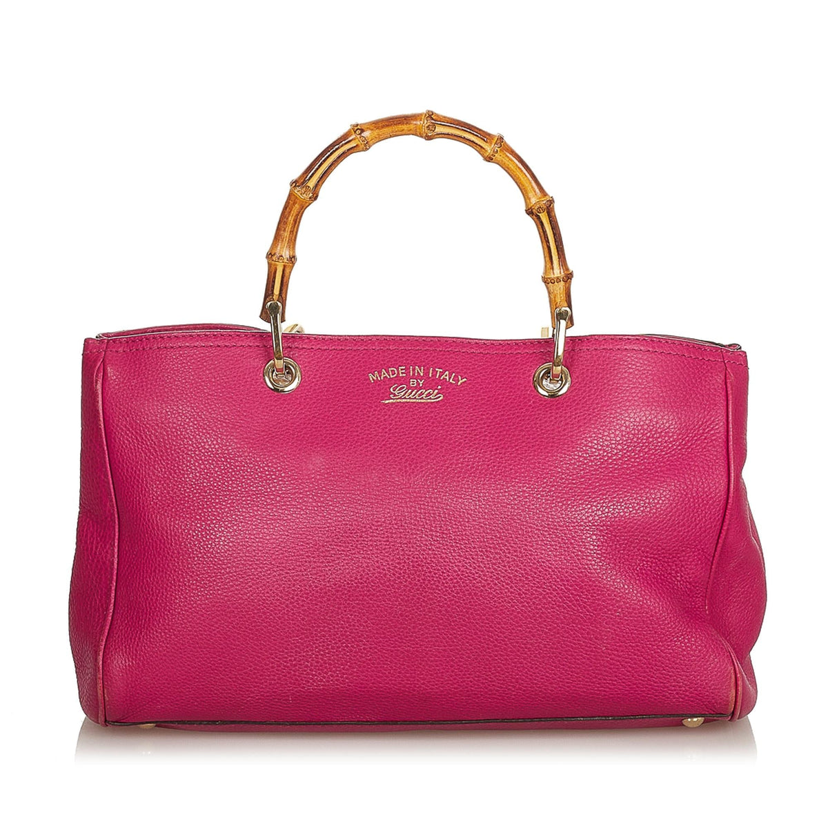 Gucci Bamboo Shopper Leather Satchel (SHG-25434)