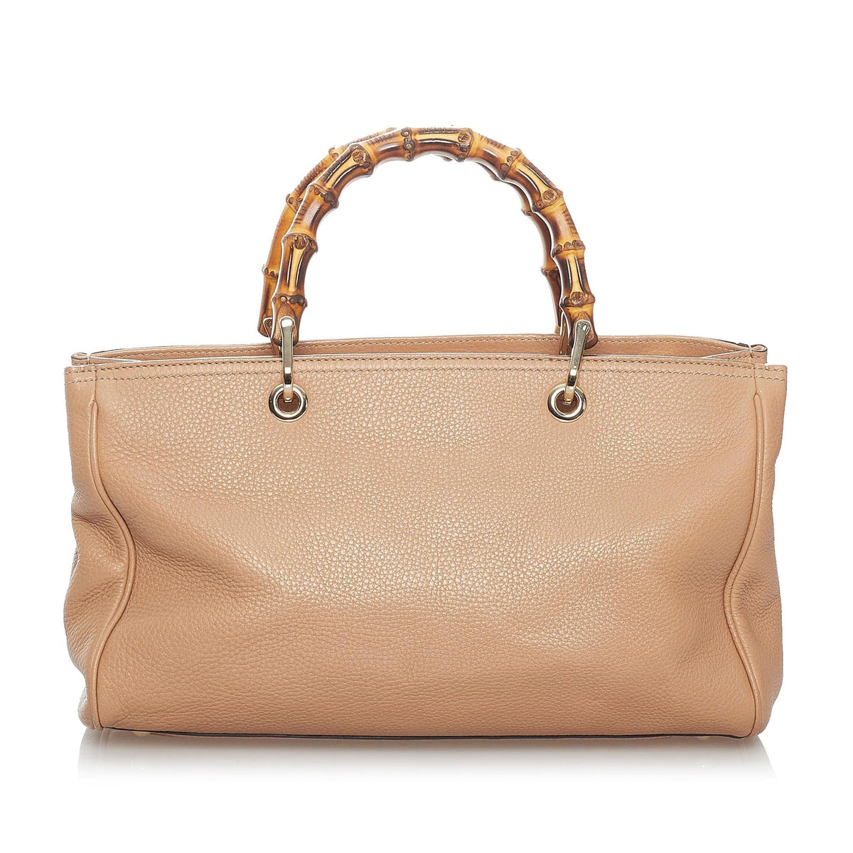 Gucci Bamboo Shopper Leather Satchel (SHG-30256)