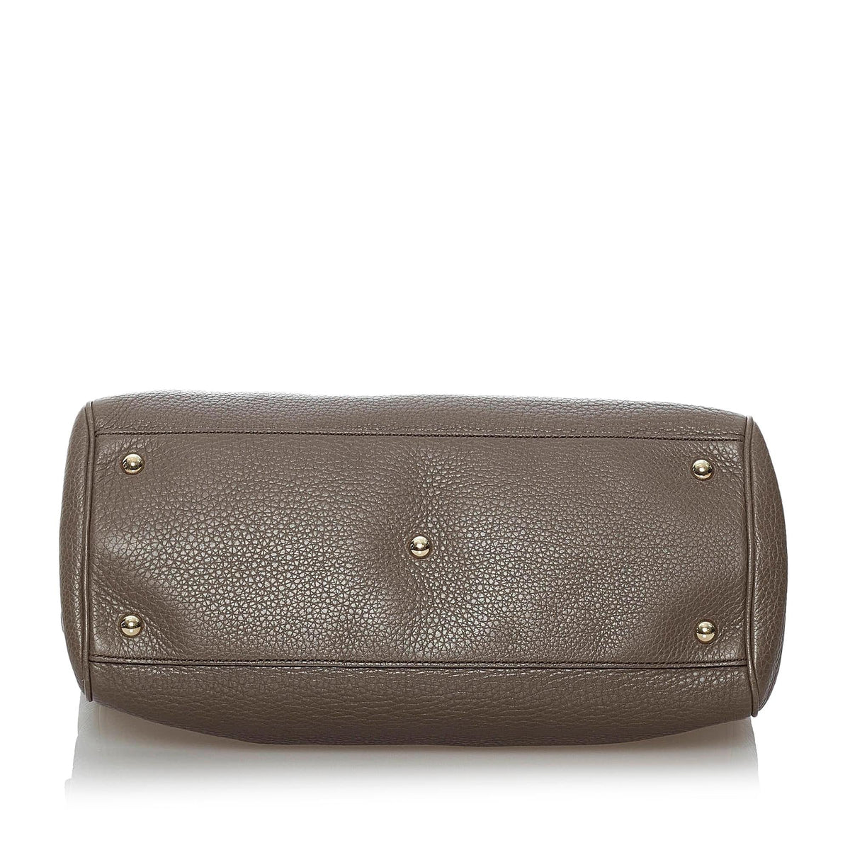 Gucci Bamboo Shopper Leather Satchel (SHG-30317)