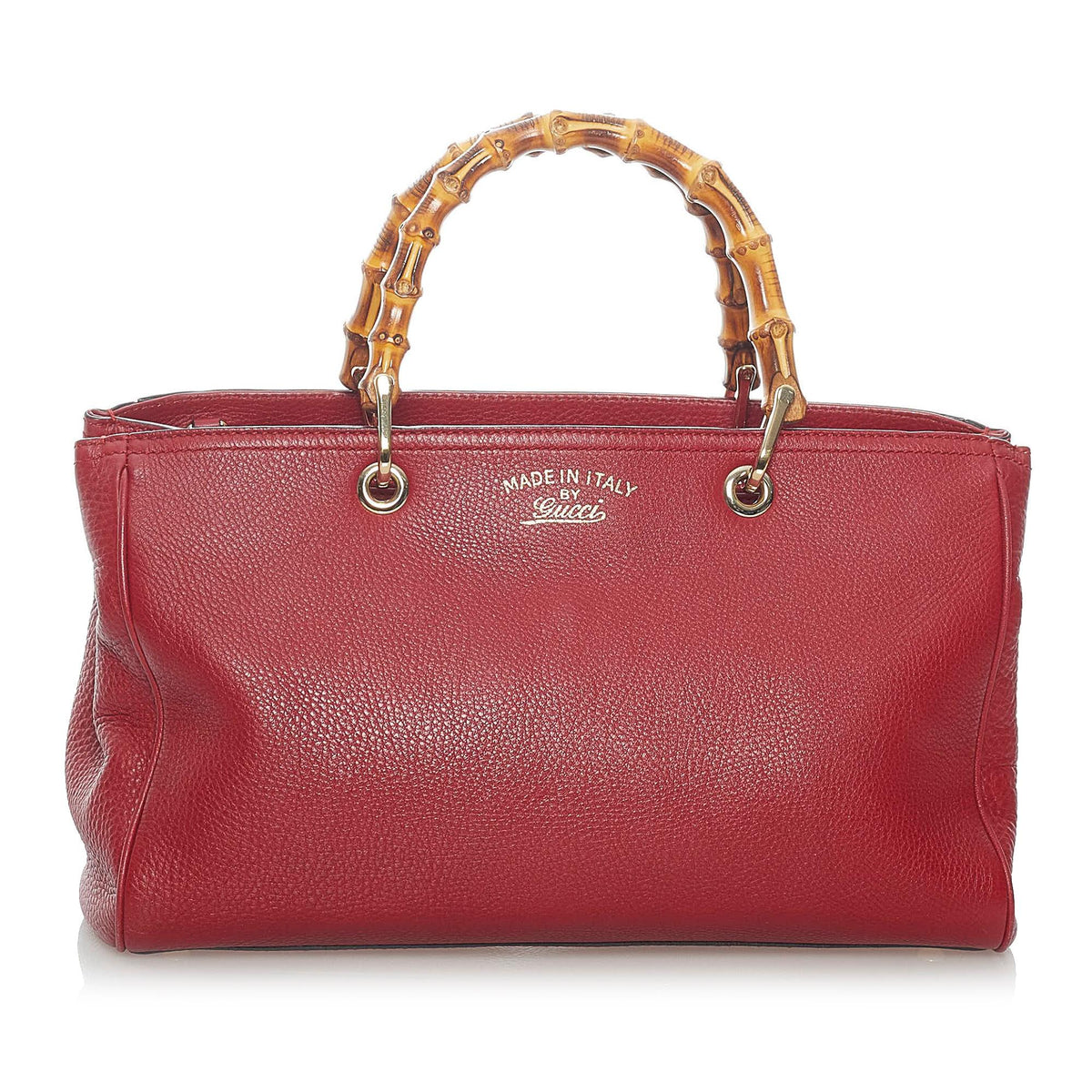 Gucci Bamboo Shopper Leather Satchel (SHG-30574)