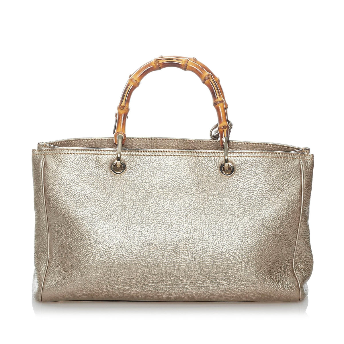 Gucci Bamboo Shopper Leather Satchel (SHG-31045)