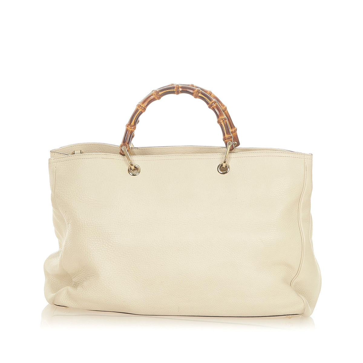 Gucci Bamboo Shopper Leather Satchel (SHG-32152)