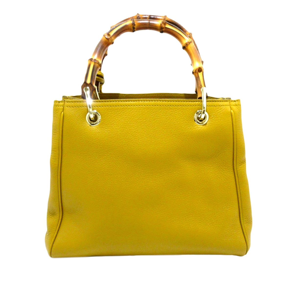 Gucci Bamboo Shopper Leather Satchel (SHG-33557)