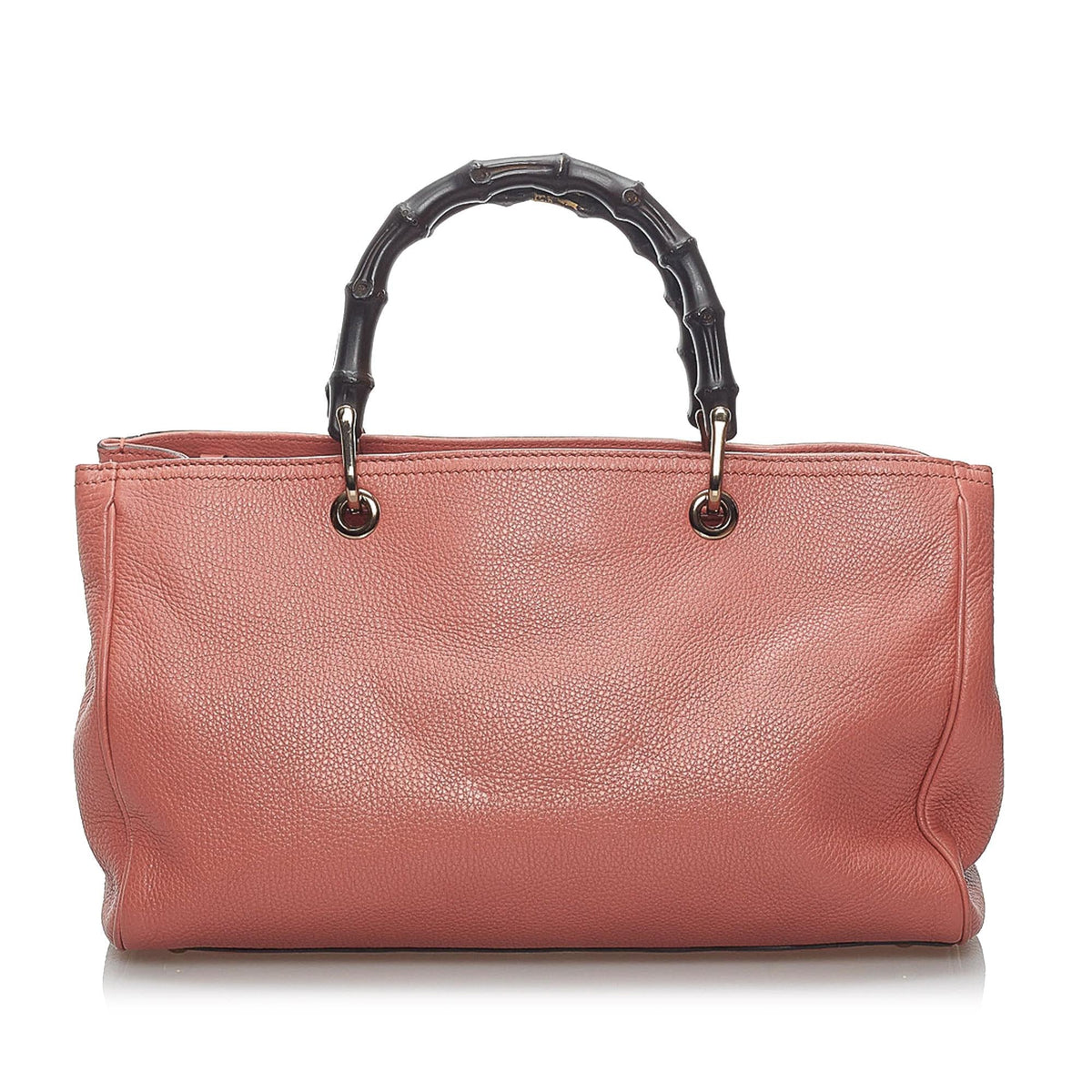 Gucci Bamboo Shopper Leather Satchel (SHG-34222)