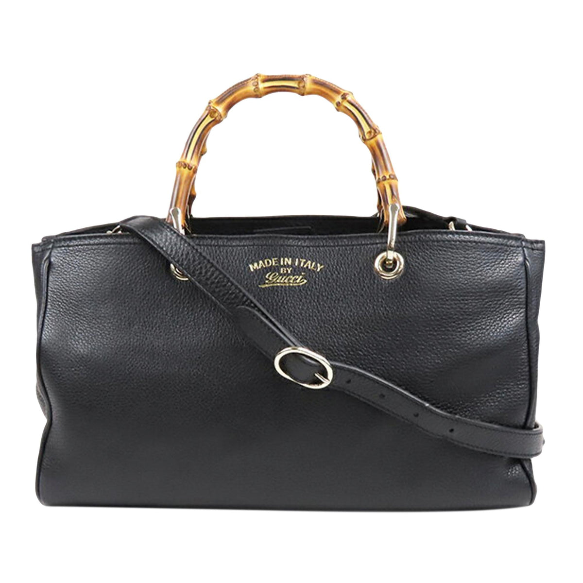 Gucci Bamboo Shopper Leather Satchel (SHG-34958)