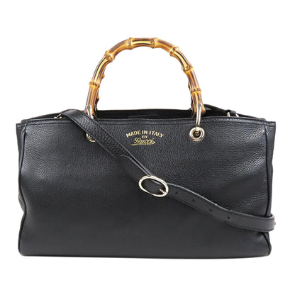 Gucci Bamboo Shopper Leather Satchel (SHG-34958)