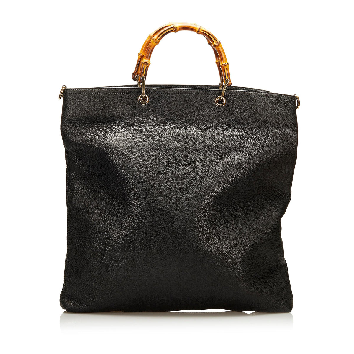 Gucci Bamboo Shopper Leather Satchel (SHG-35517)