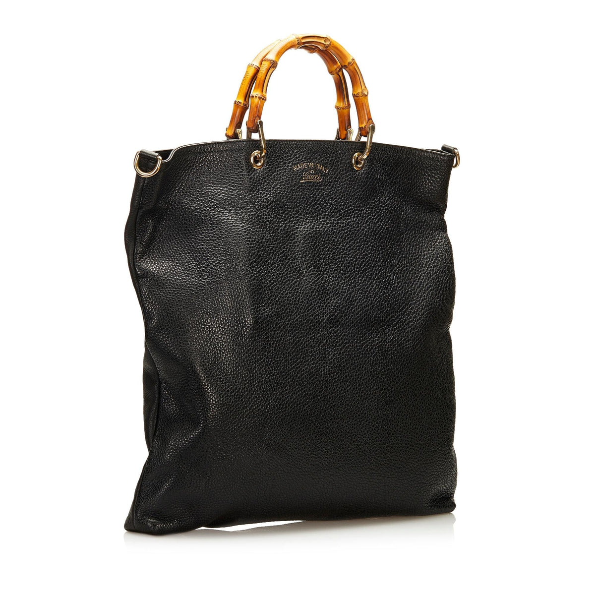 Gucci Bamboo Shopper Leather Satchel (SHG-35517)