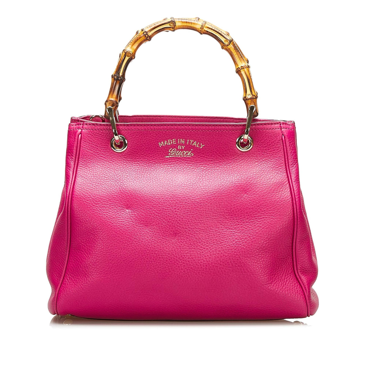 Gucci Bamboo Shopper Leather Satchel (SHG-35955)