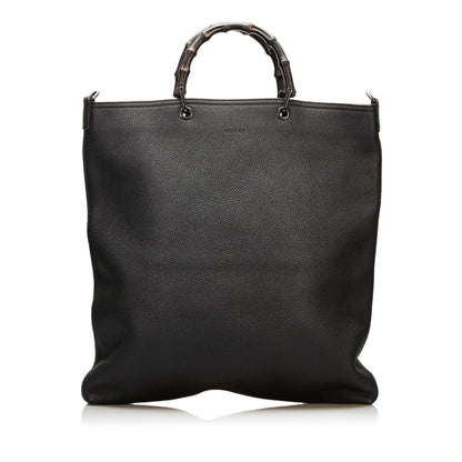 Gucci Bamboo Shopper Leather Satchel (SHG-36139)