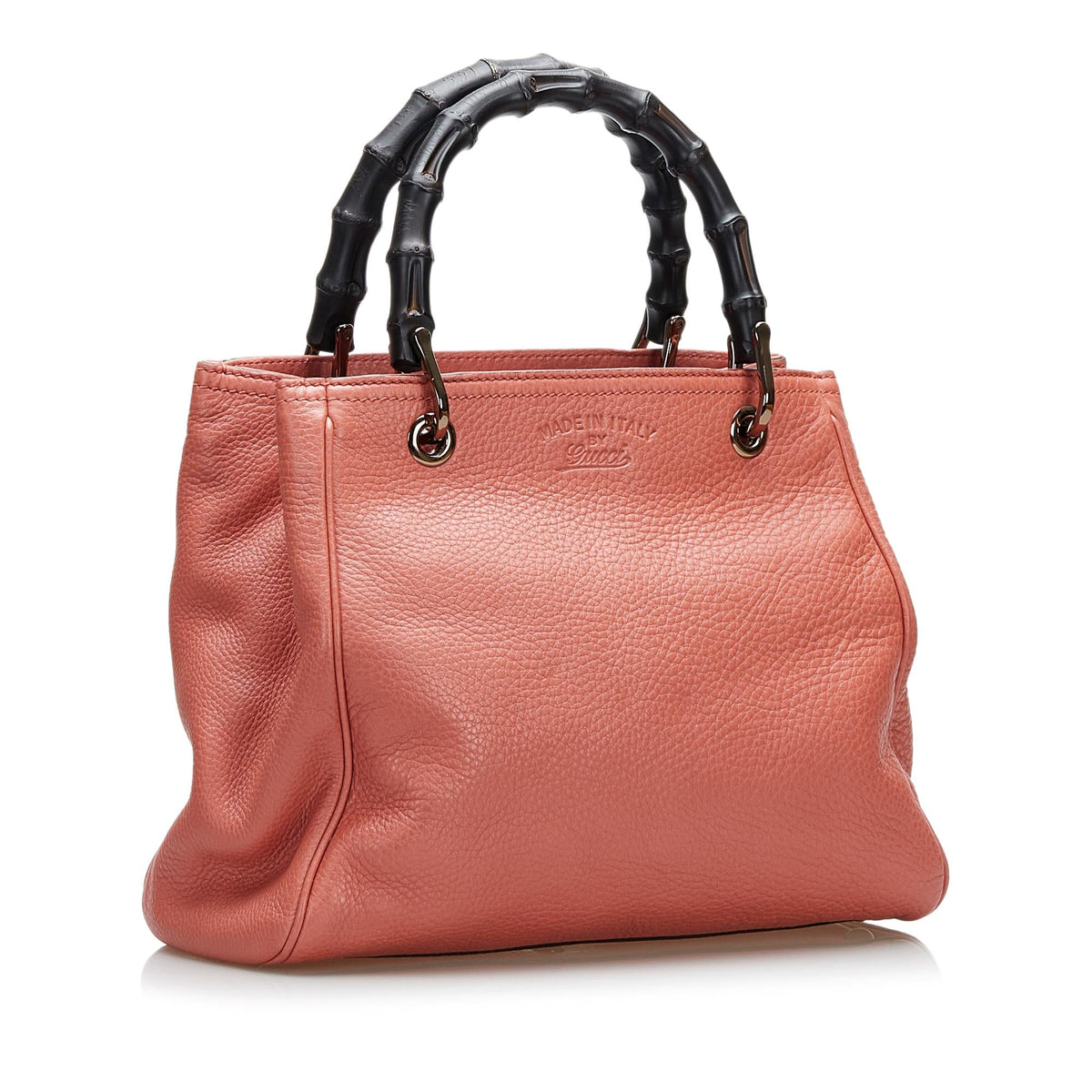 Gucci Bamboo Shopper Leather Satchel (SHG-36701)