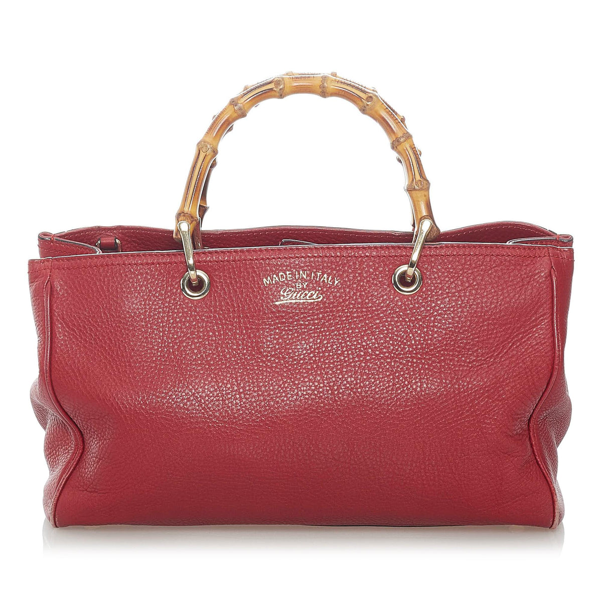Gucci Bamboo Shopper Leather Satchel (SHG-37606)