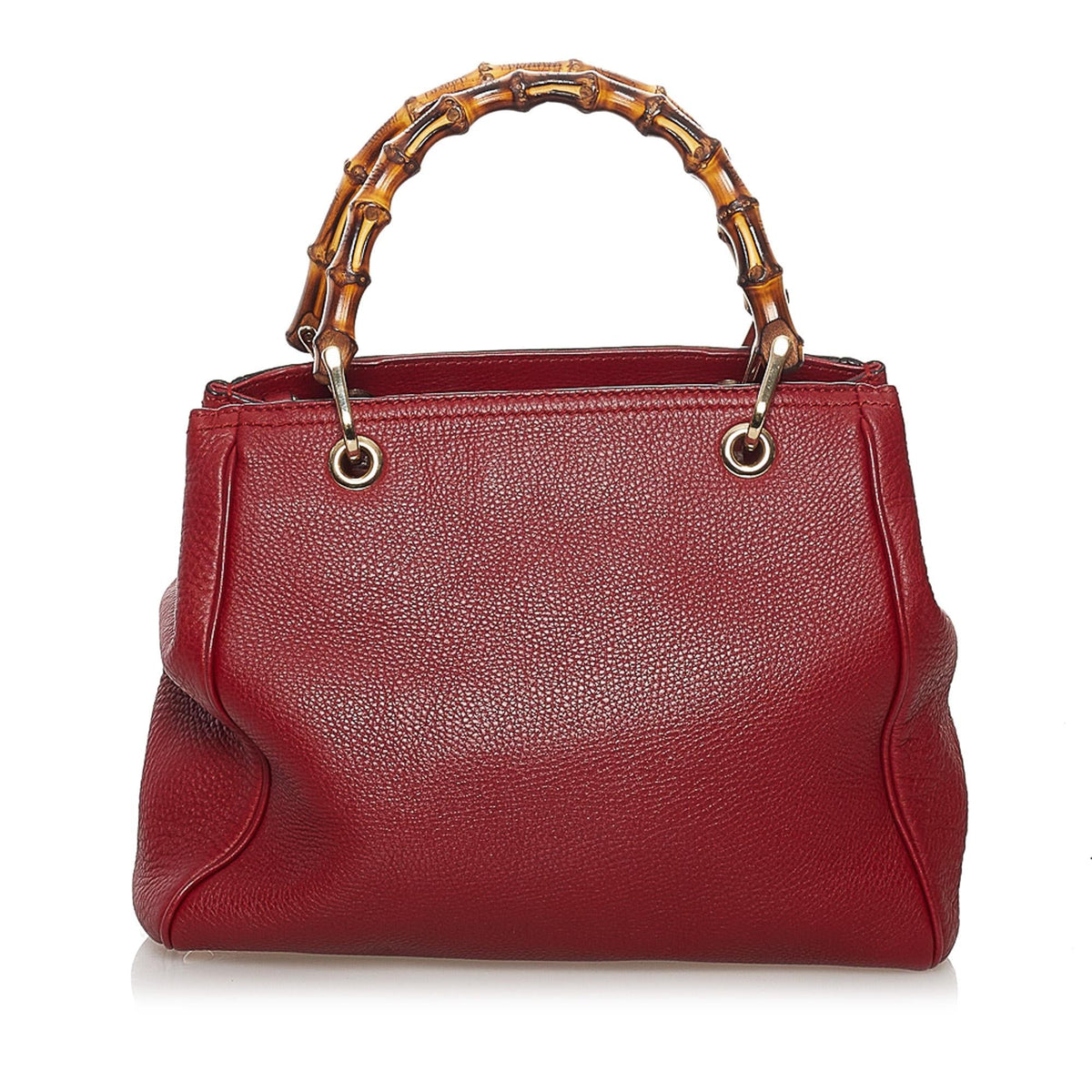 Gucci Bamboo Shopper Leather Satchel (SHG-37607)