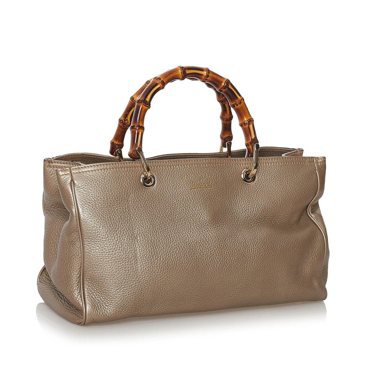 Gucci Bamboo Shopper Leather Satchel (SHG-37608)