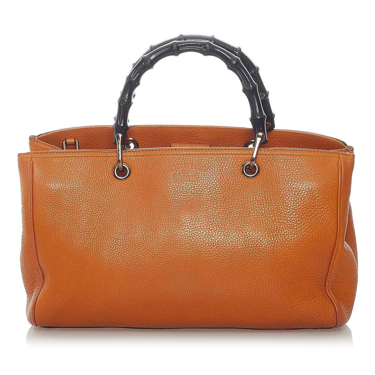 Gucci Bamboo Shopper Leather Satchel (SHG-37617)
