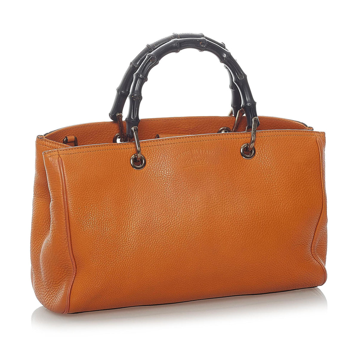 Gucci Bamboo Shopper Leather Satchel (SHG-37617)