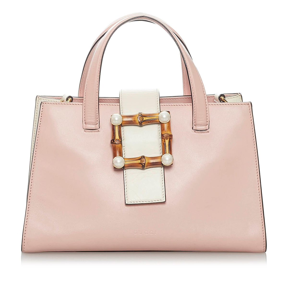 Gucci Bamboo Web Leather Satchel (SHG-29875)