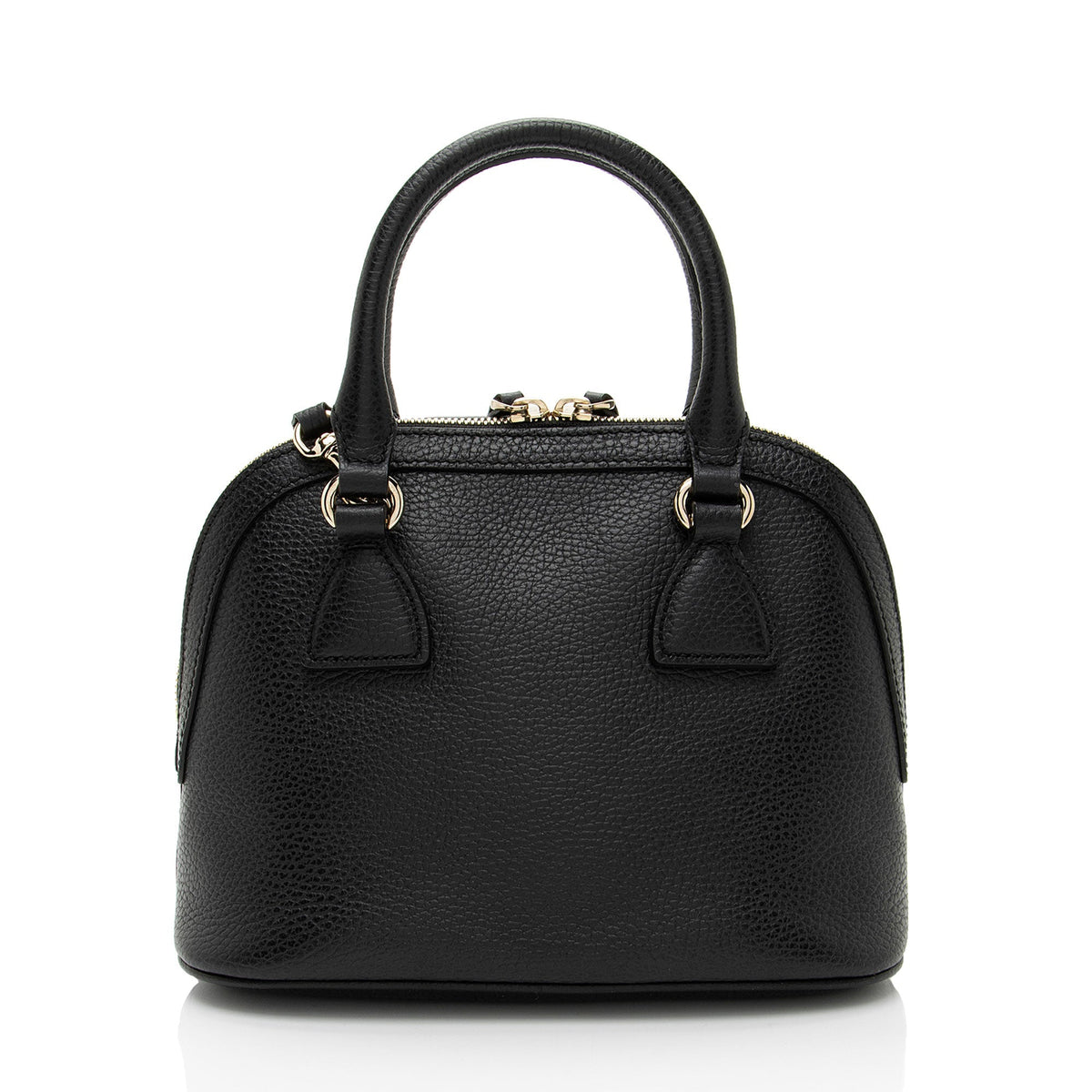 Gucci Leather GG Charm Dome Small Satchel