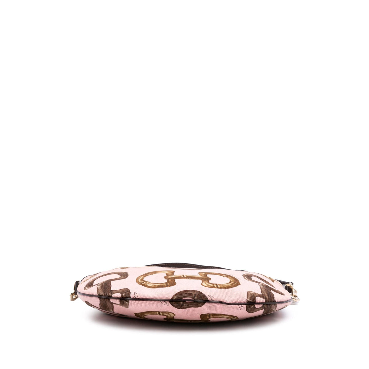 Gucci Canvas Bamboo Horsebit Print Hobo