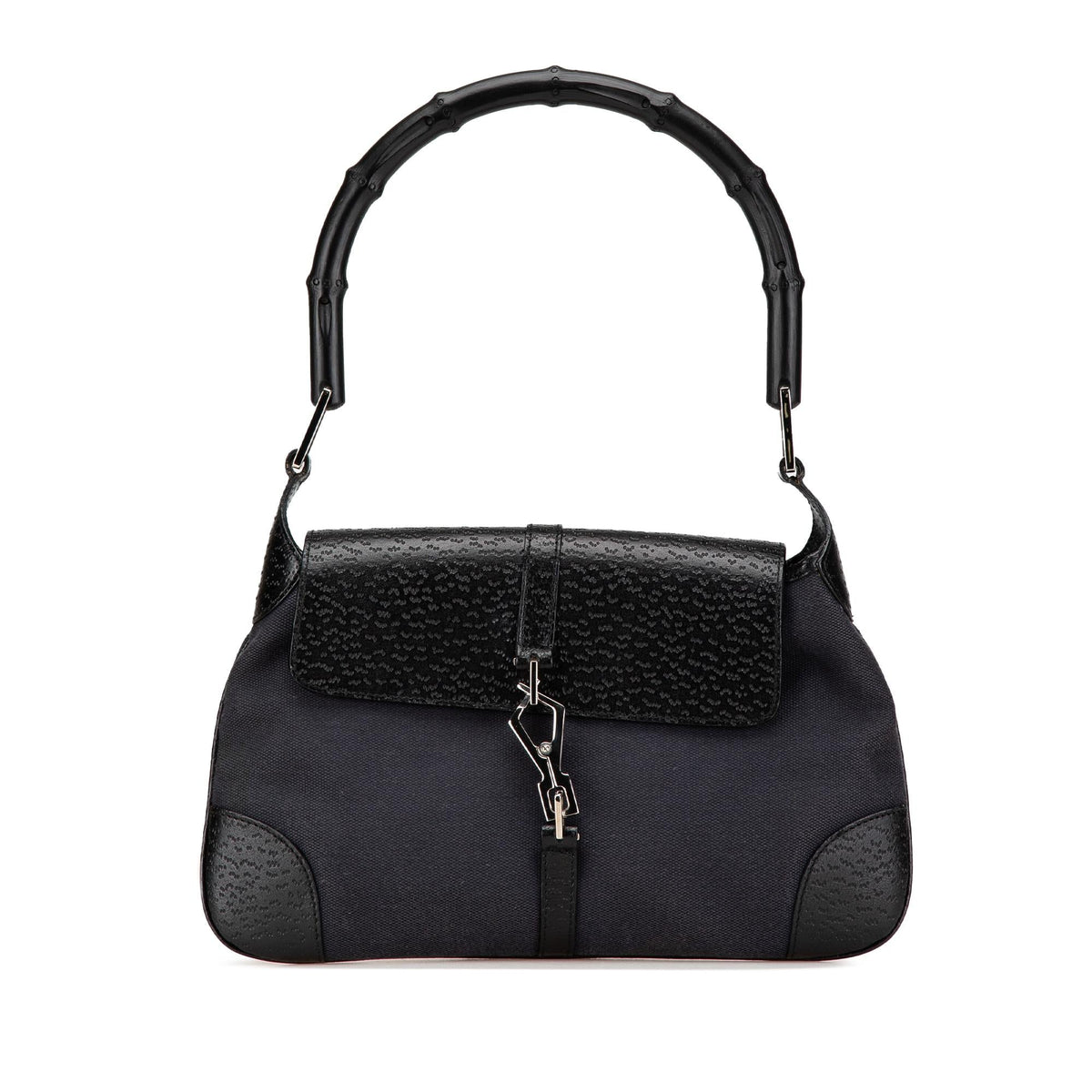Gucci Canvas Bamboo Jackie Hobo