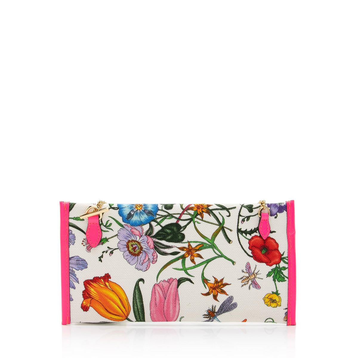 Gucci Canvas Flora Pochette (SHF-QyfIqL)